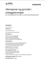 Rapportforside Grunn-Service helkroppsvibrasjoner gravide