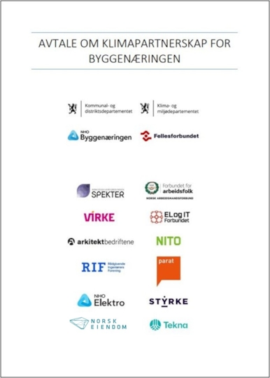 Forside avtale Klimapartnerskapet